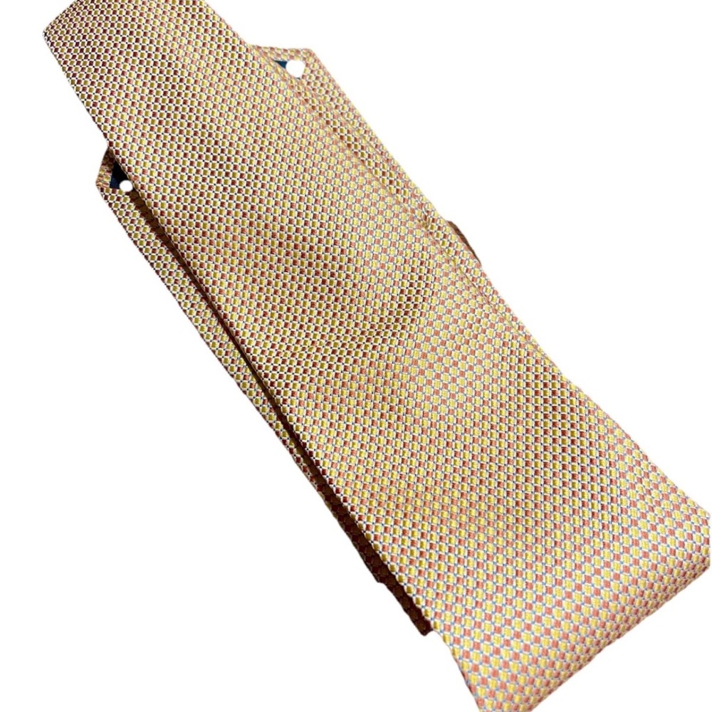 Corporate image tailored exclusively for Tom James elegant 100% silk mens tie - Picture 11 of 12